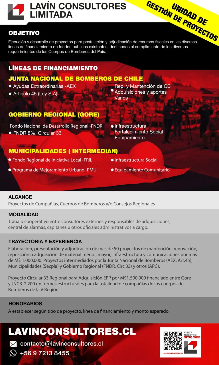 Mailing Financiamiento bomberos