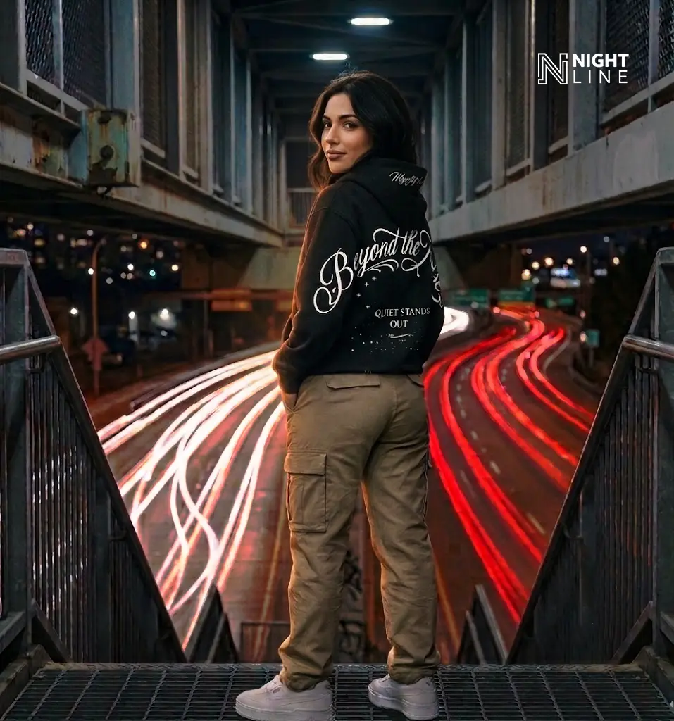 Night Line Hoodie Mujer