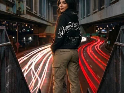 Night Line Hoodie Mujer
